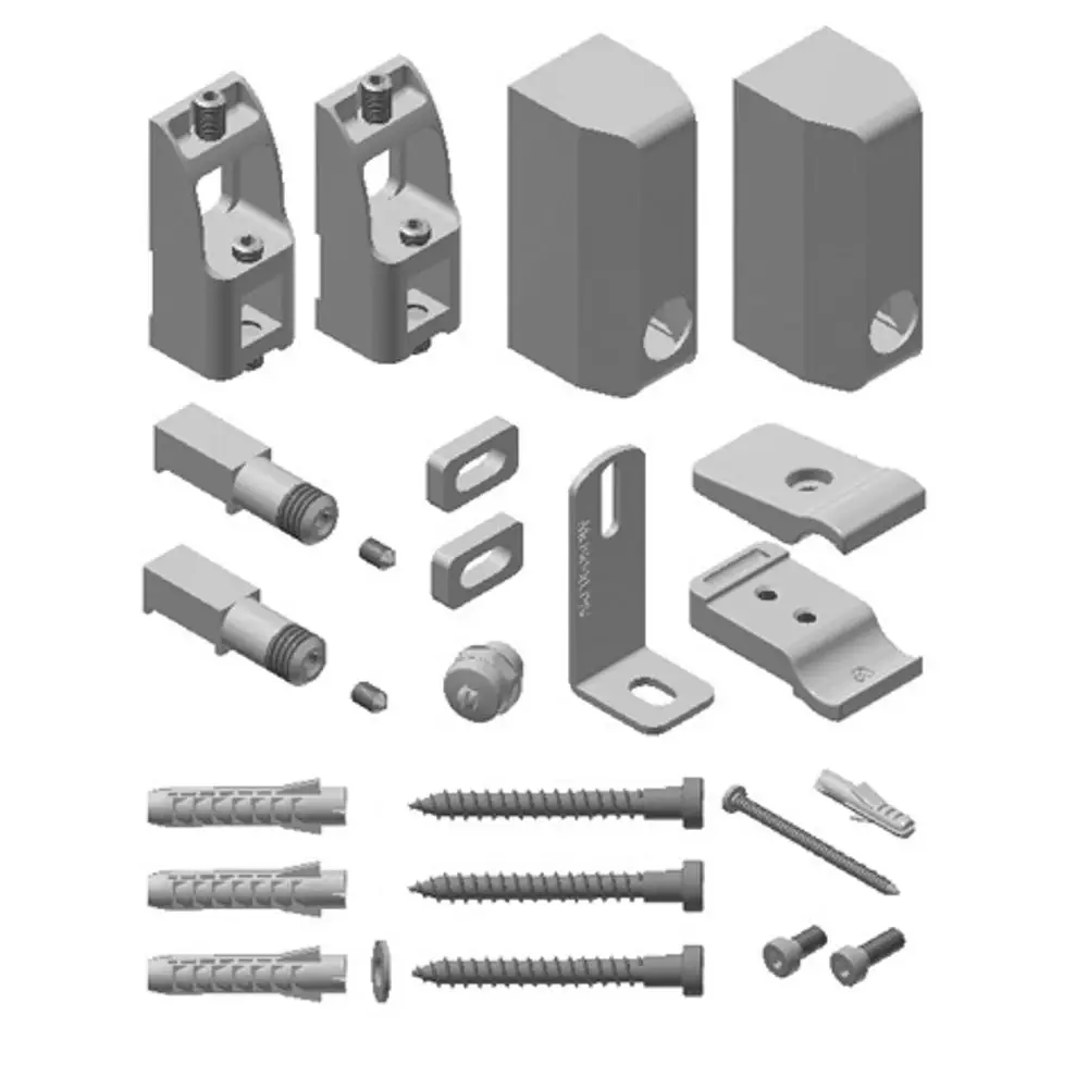 Kermi Befestigungs-Set 19 AK3/-E, Geneo circle RAL9016, ZB03440001